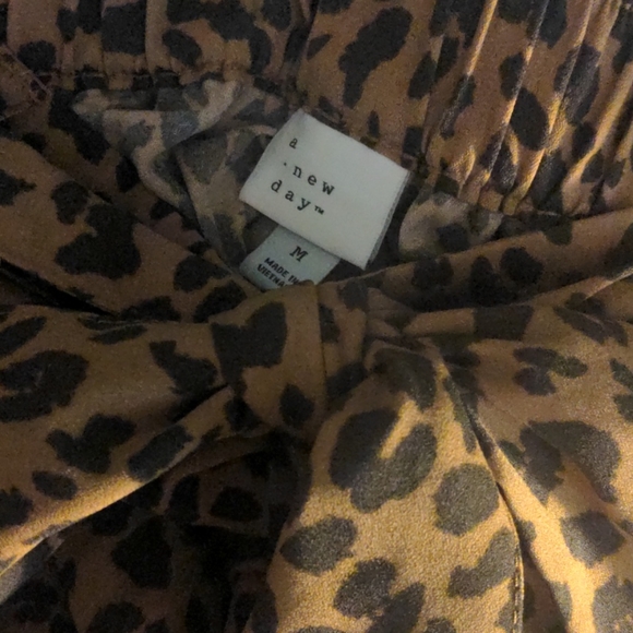 A New Day Cheetah Shorts with Tie Bow Belt - Picture 4 of 4